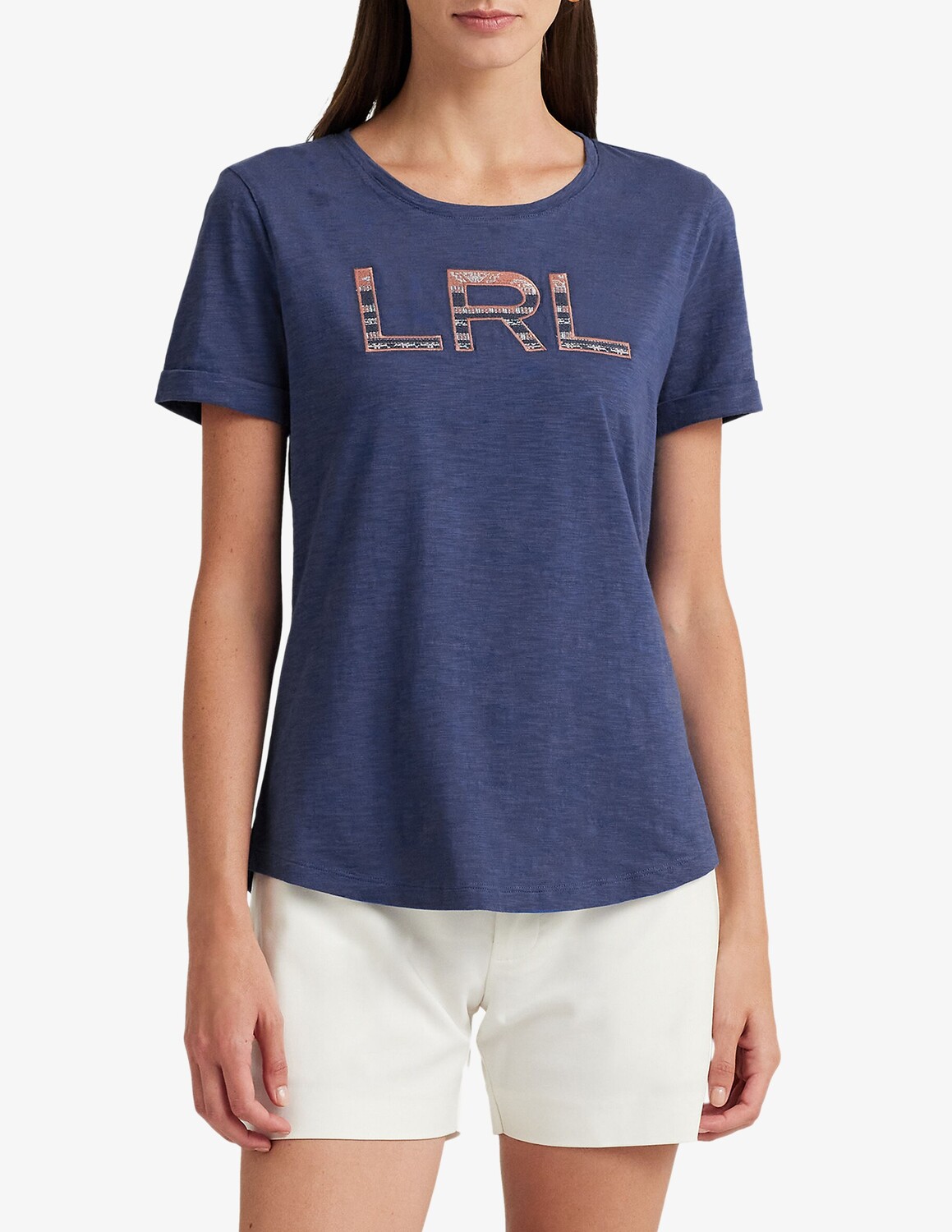 

Футболка Hailly с короткими рукавами Lauren Ralph Lauren, синий