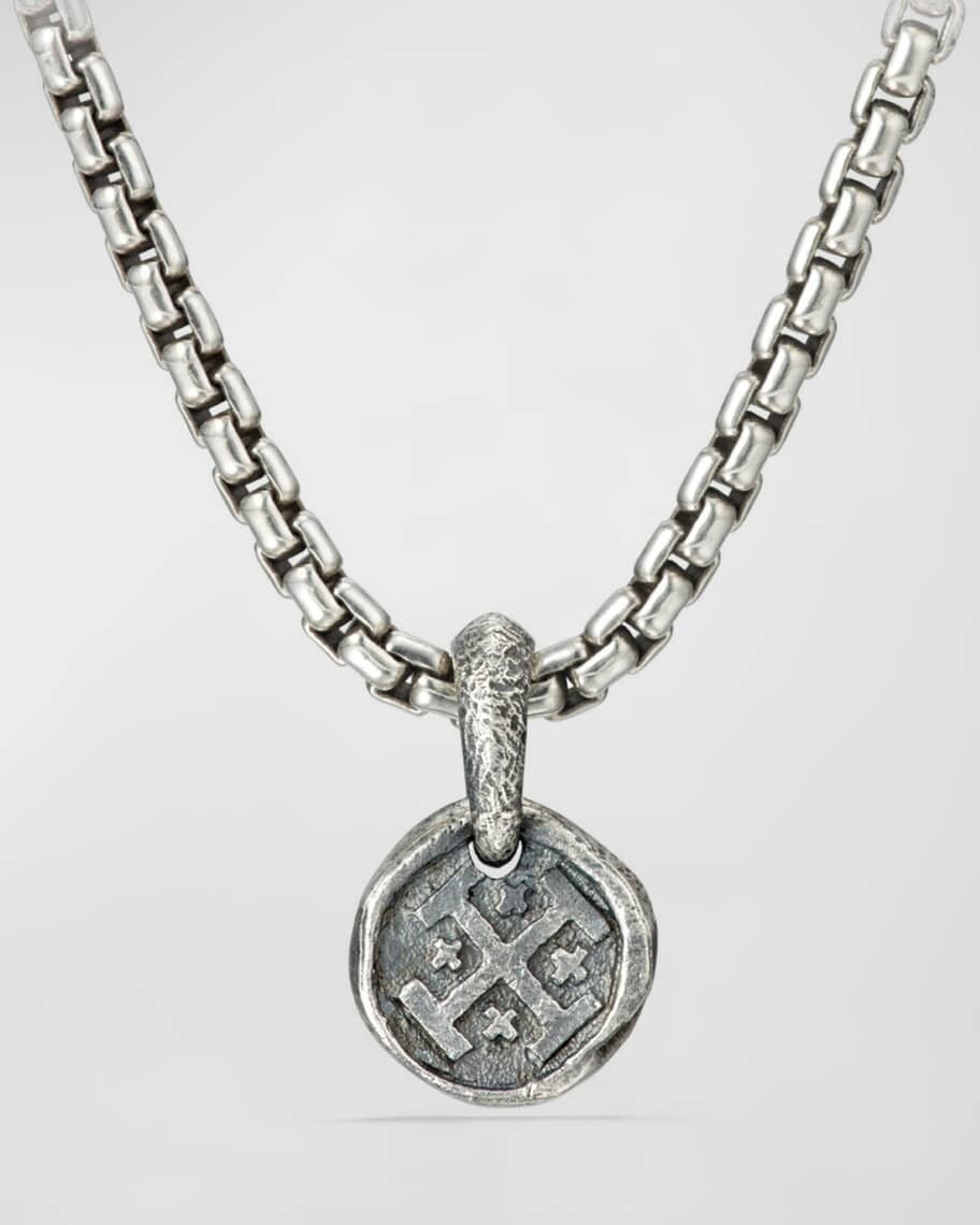 

Мужская подвеска в виде монеты кораблекрушения, серебро, 16,8 мм David Yurman