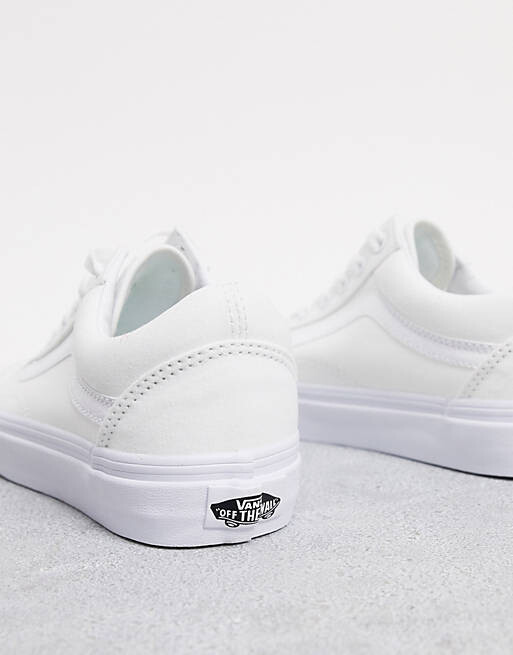 

Тройные белые кроссовки Vans Classic Old Skool, Белый