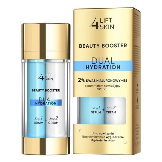 

Гиалуроновой кислоты B5, сыворотка + увлажняющий крем Spf30+ 2x15 мл Lift4skin, Beauty Booster Dual Hydration 2%