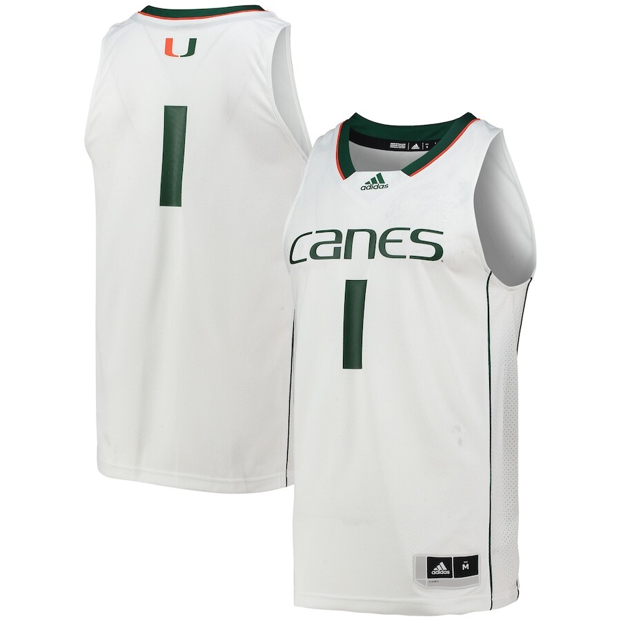 

Джерси adidas Miami Hurricanes, белый
