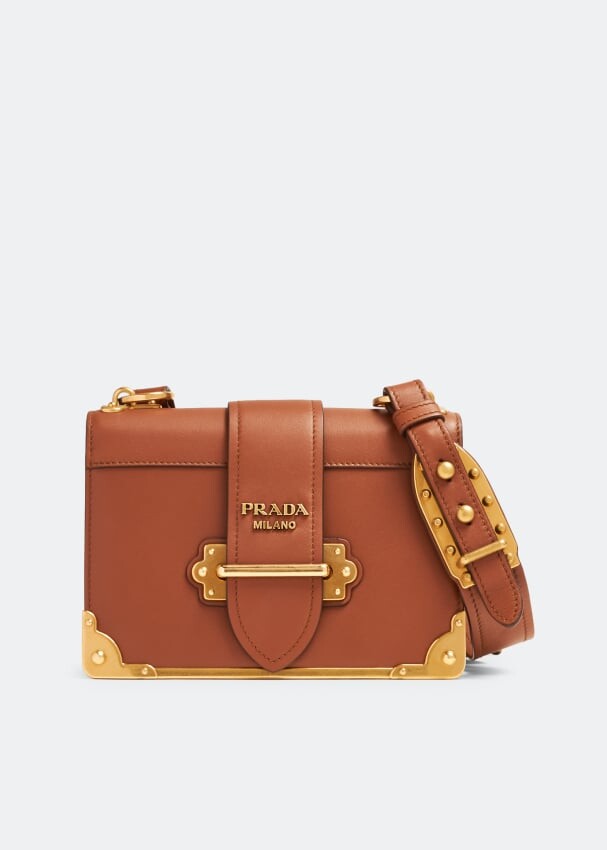 

Сумка через плечо Prada Cahier Leather, коричневый