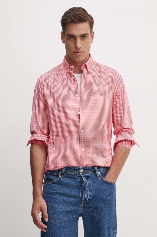 

Хлопковая рубашка Tommy Hilfiger, красный