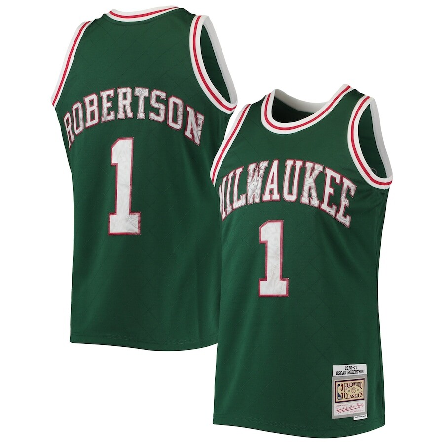 

Джерси Mitchell & Ness Milwaukee Bucks, зеленый