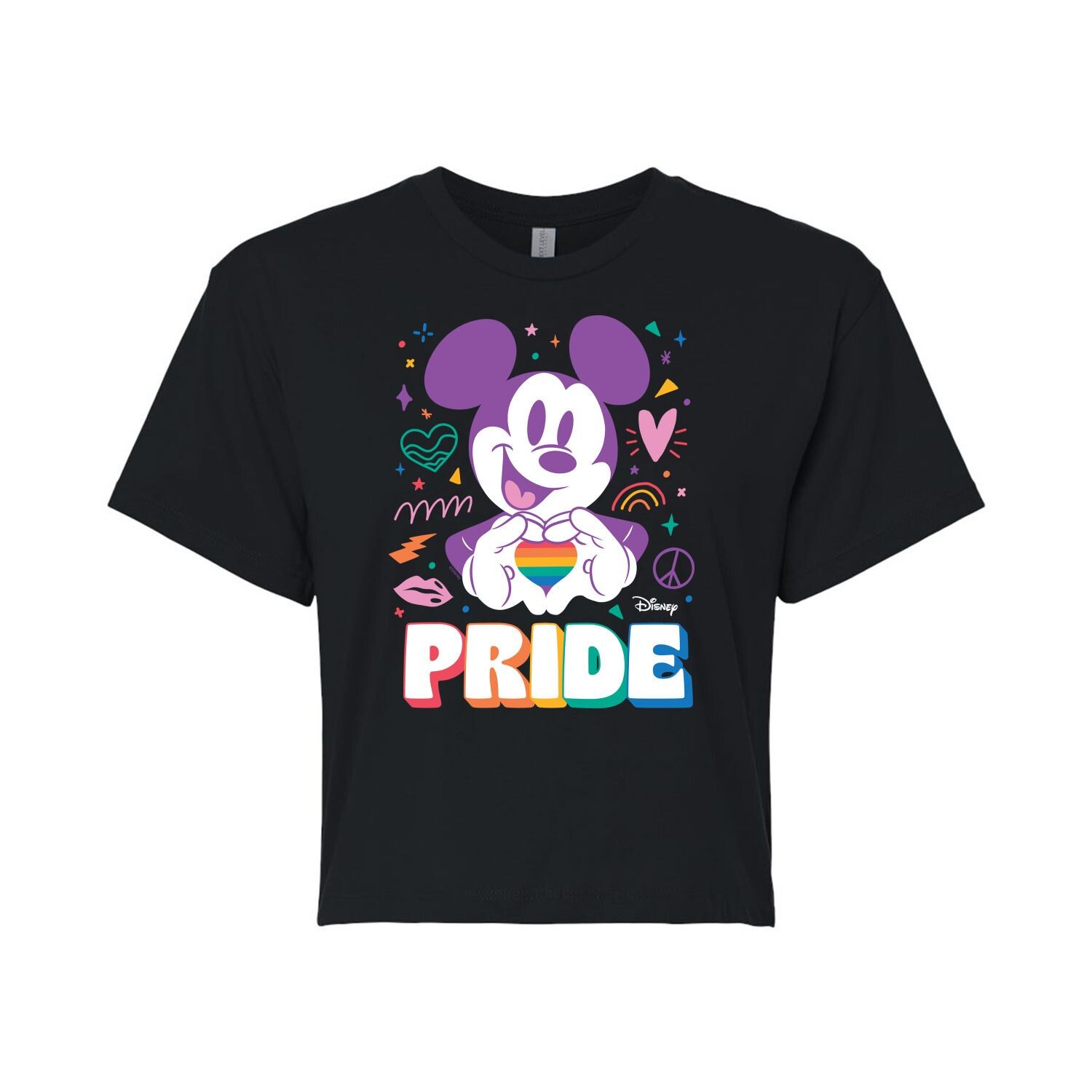 

Укороченная футболка Disney's Juniors' Pride с Микки Disney