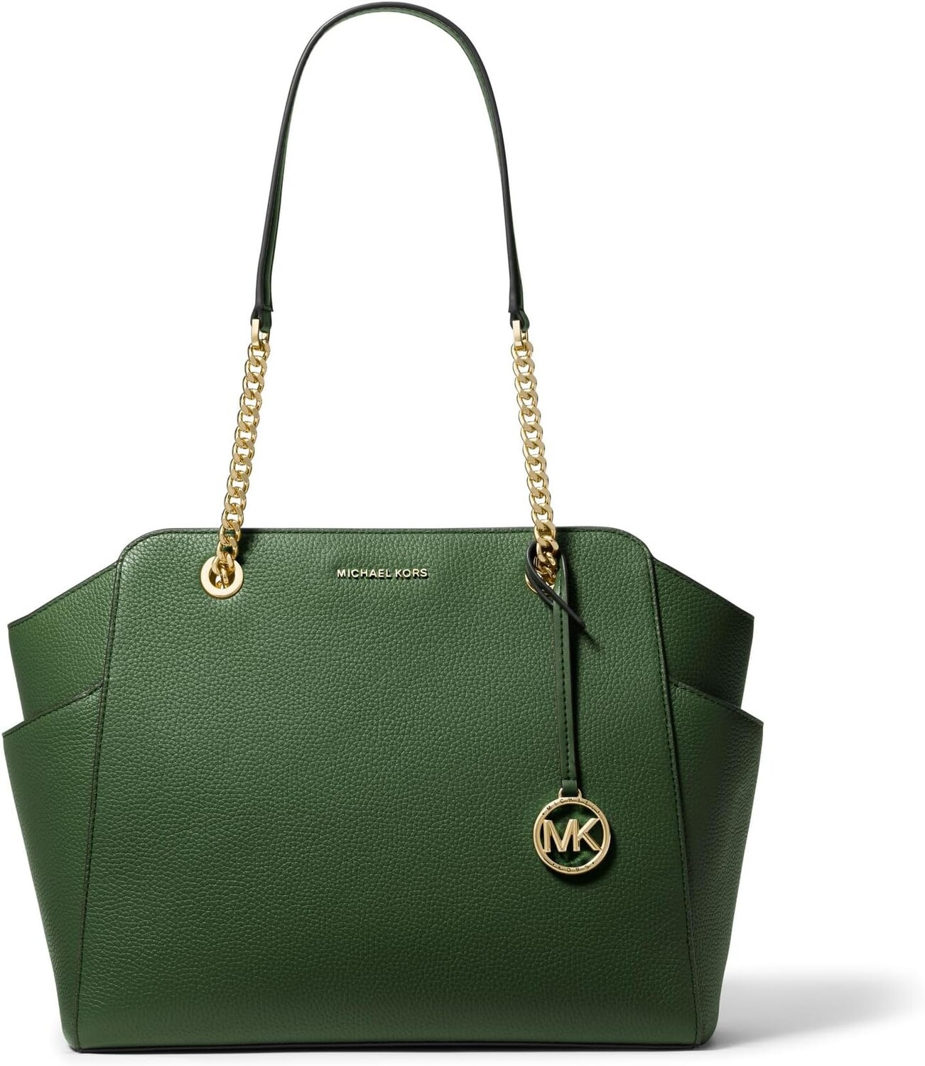 

Большая сумка-тоут Jacquelyn на цепочке с молнией сверху MICHAEL Michael Kors, цвет Amazon Green