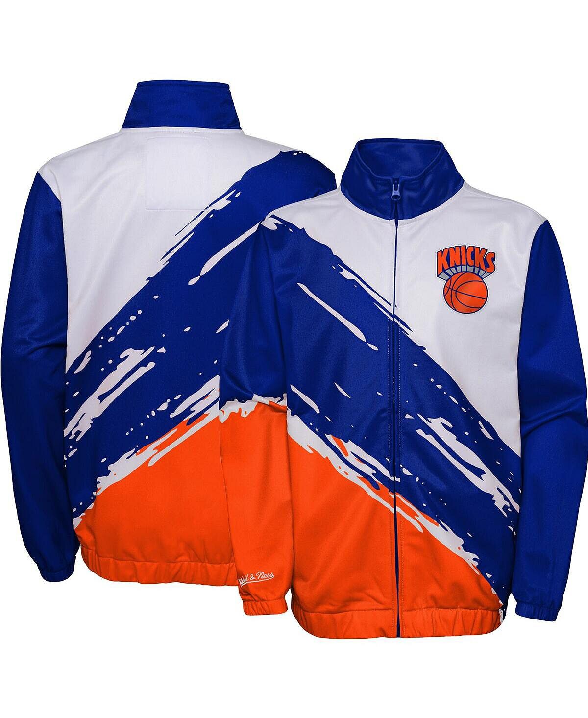 

Синяя ветровка с молнией во всю длину Big Boys New York Knicks Hardwood Classics Paintbrush Mitchell & Ness