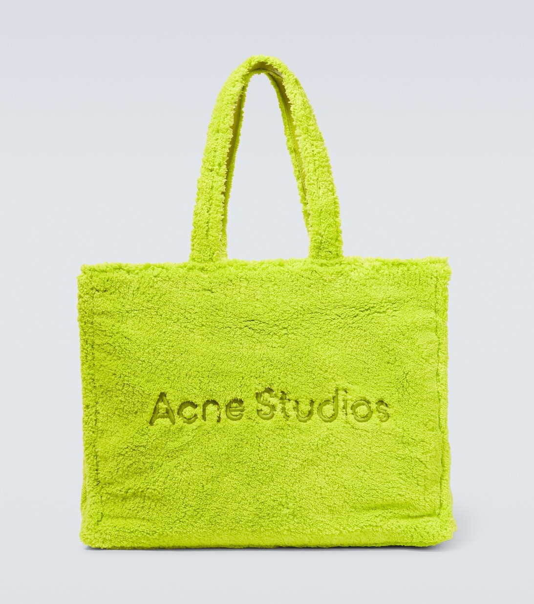 

Сумка-тоут Teddy из флиса с логотипом Acne Studios, зеленый