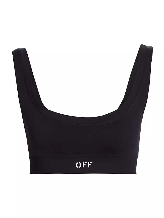 

Спортивный бюстгальтер с логотипом Off-White, белый
