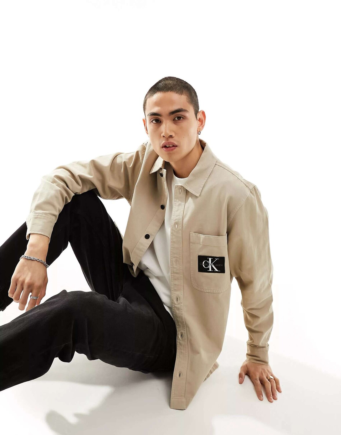 

Синяя рубашка в стиле кантри CalvIn Klein Jeans