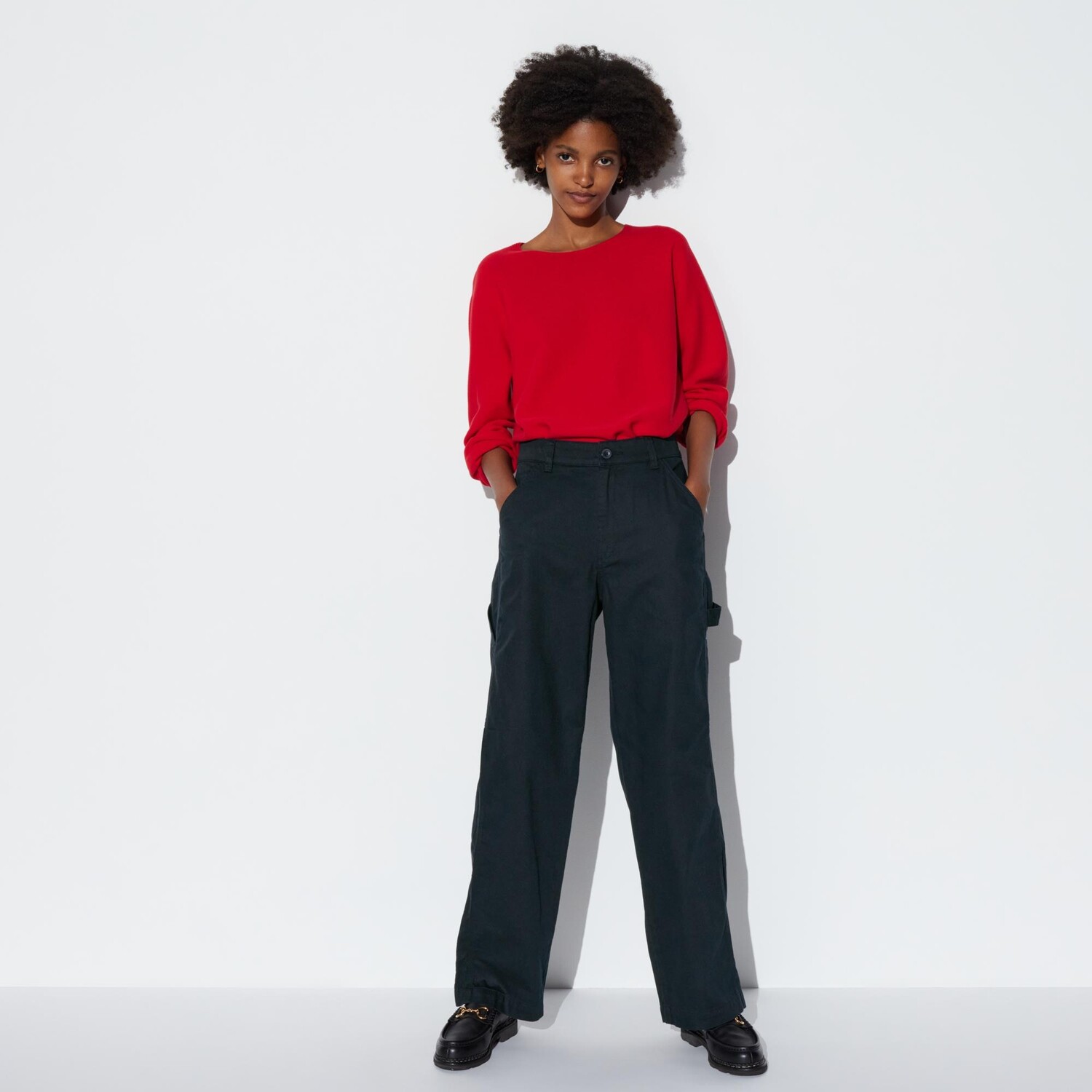 

Брюки UNIQLO свободные, темно-синий