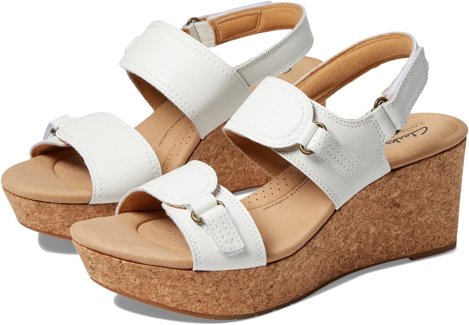 

Босоножки Rose Lane Clarks, белая кожа