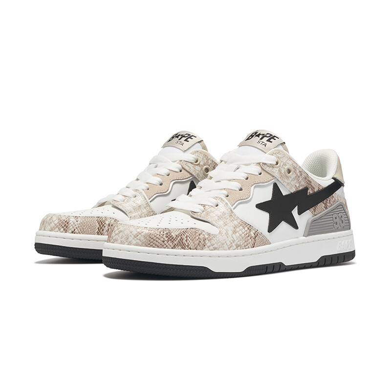 

Кроссовки A BATHING APE SK8 Skateboarding Shoes Men Low-top, бежевый