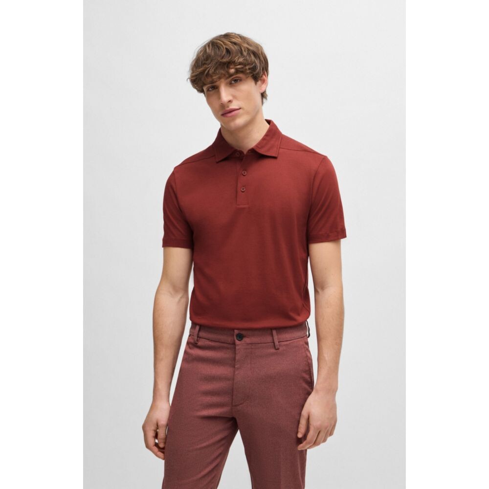 

Рубашка поло стандартного кроя BOSS, цвет Light Brown