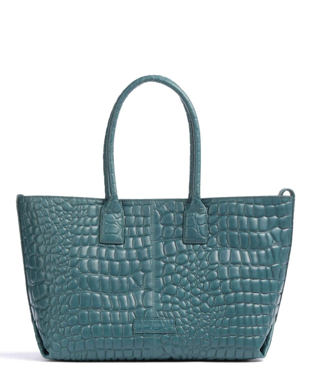 

Croco Waxy Croco Chelsea Шоппер из тисненой кожи Liebeskind, синий
