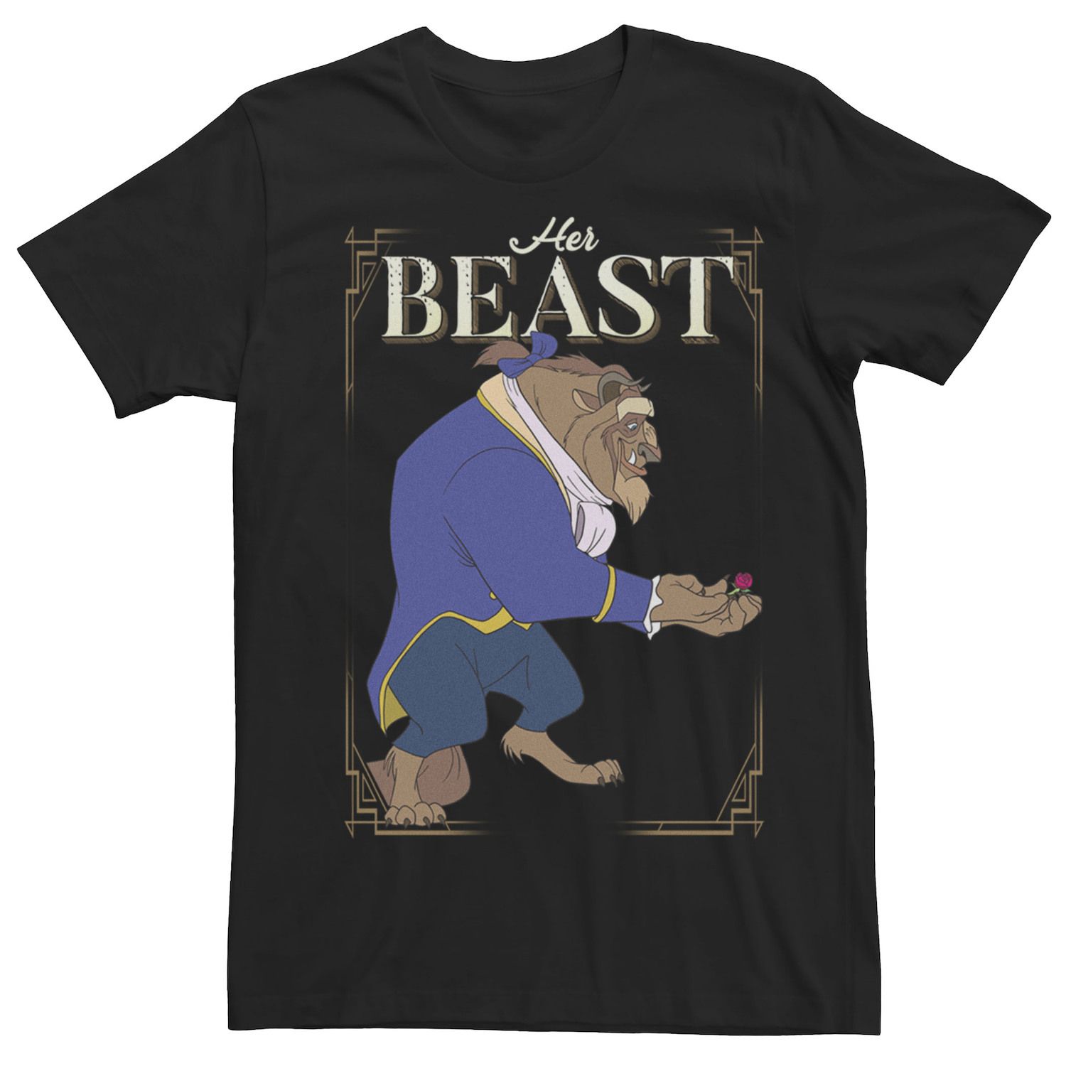 Мужская футболка Beauty and the Beast Her Beast Disney