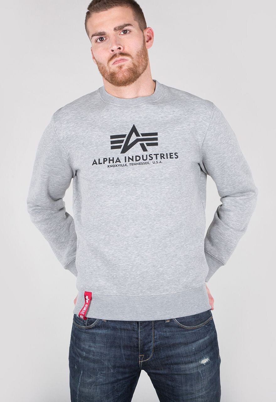 

Пуловер Alpha Industries Basic Sweater, серый
