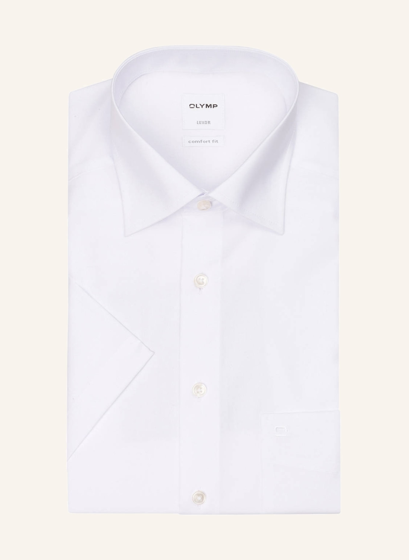 Рубашка OLYMP Kurzarm-Luxor comfort fit, белый