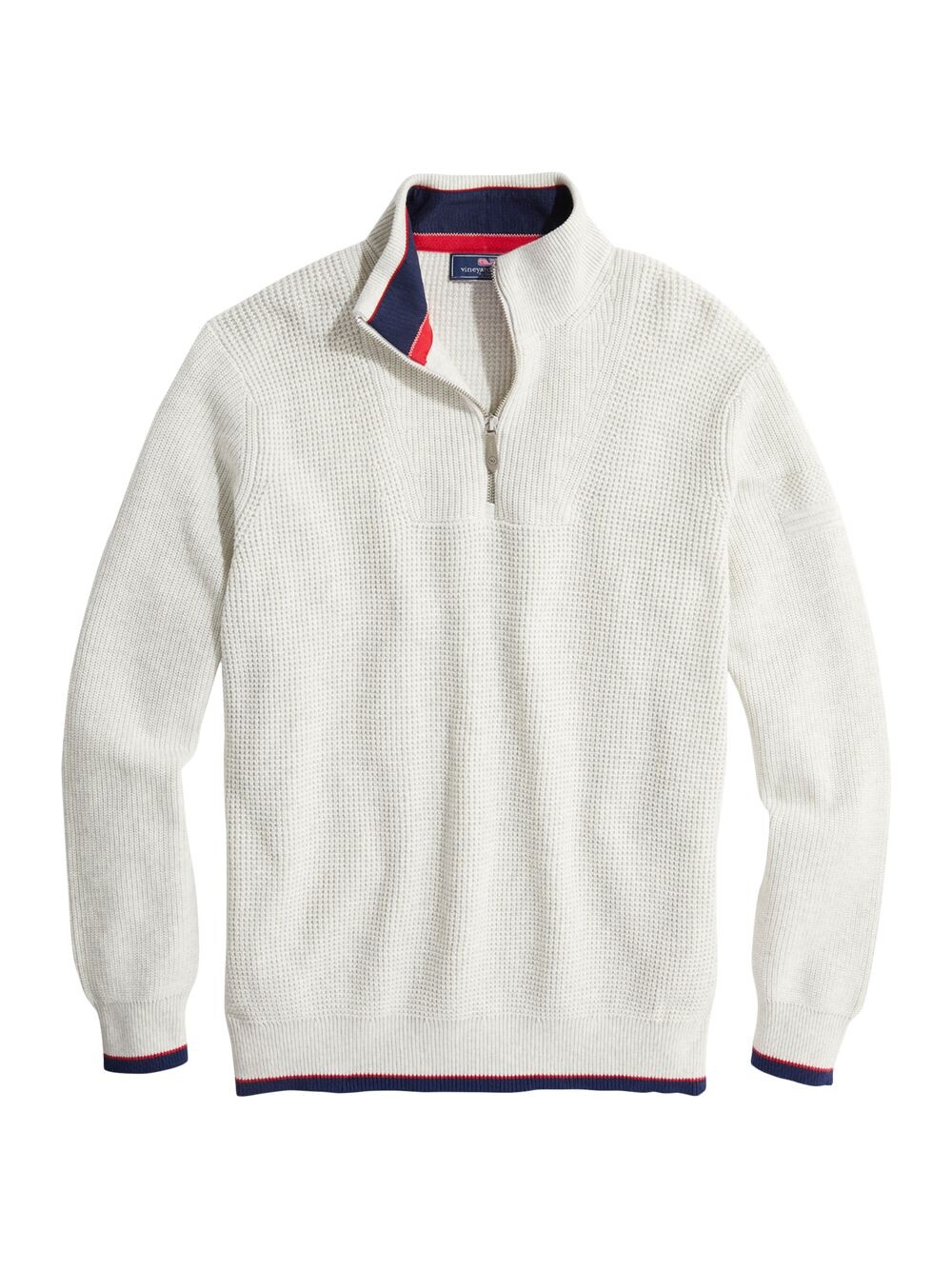 

Свитер Americana с молнией на четверть Vineyard Vines, Серый