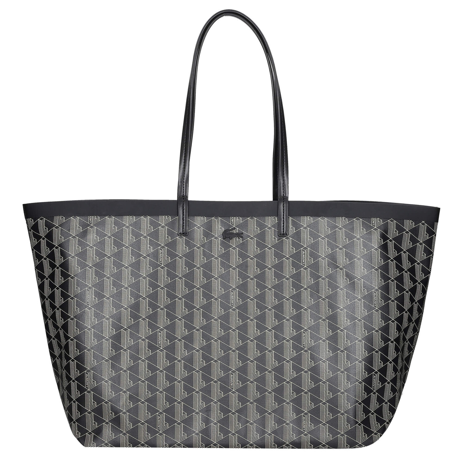 

Сумка шоппер Lacoste Zely 40см, цвет monogram noir beige
