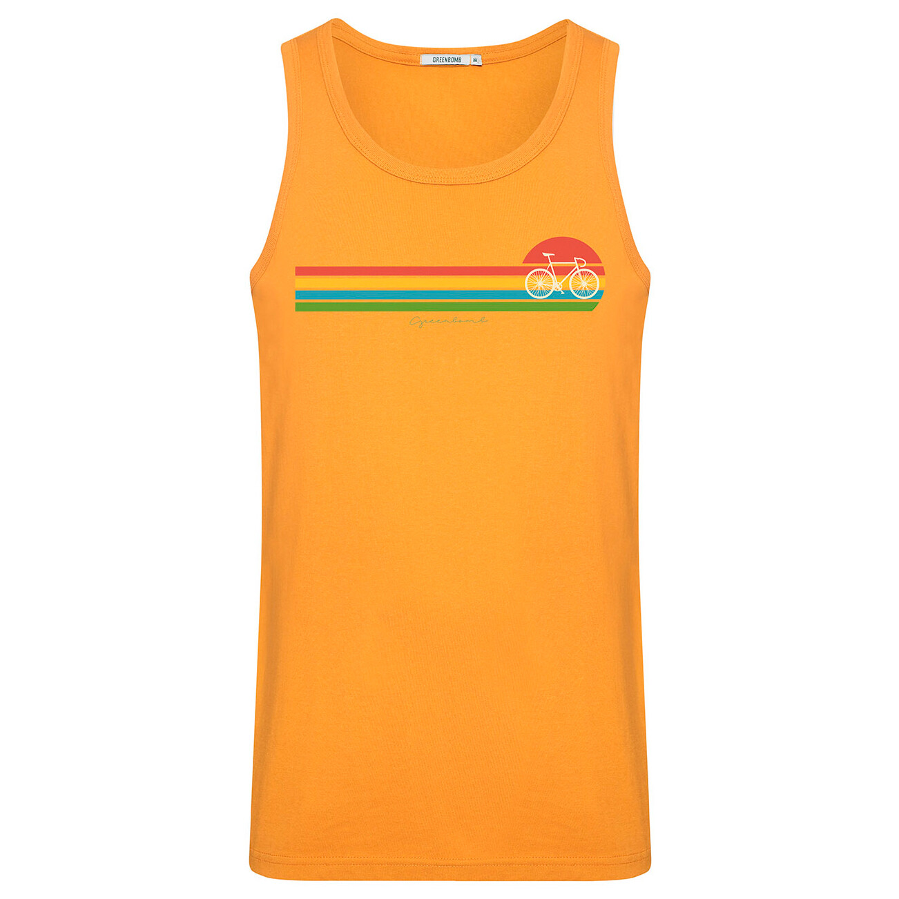 

Майка Greenbomb Bike Sunset Stripes Airy Tanktops, цвет Ochre