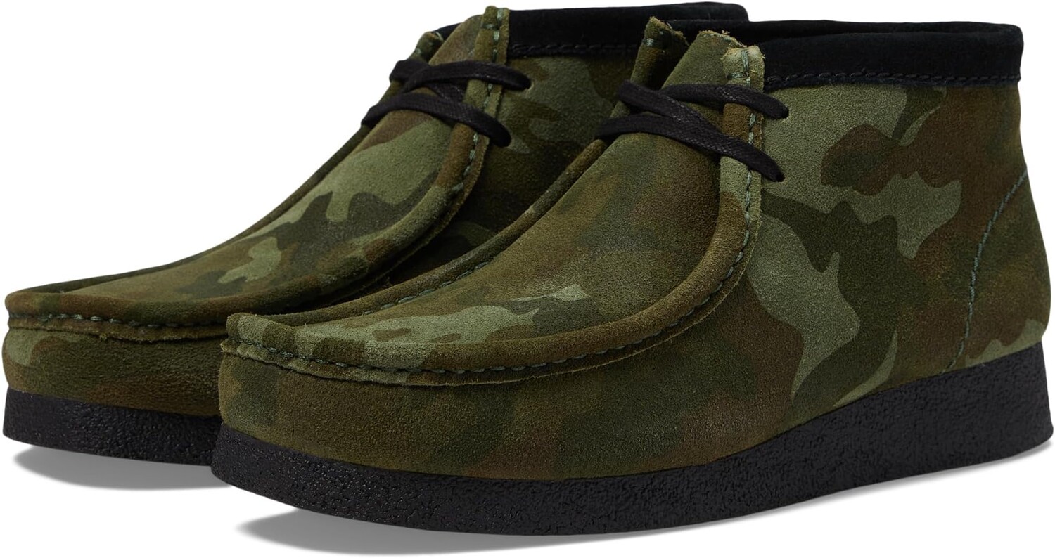 

Ботильоны Wallabee Evo Boot Clarks, цвет Dark Olive Suede
