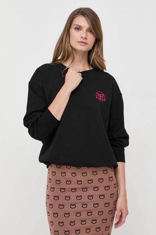 

Хлопковая толстовка Pinko, черный