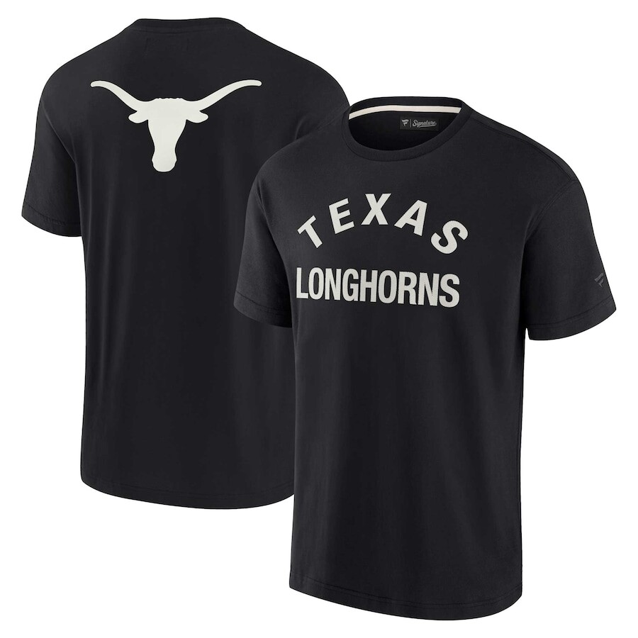 

Футболка с коротким рукавом Fanatics Signature Texas Longhorns, черный