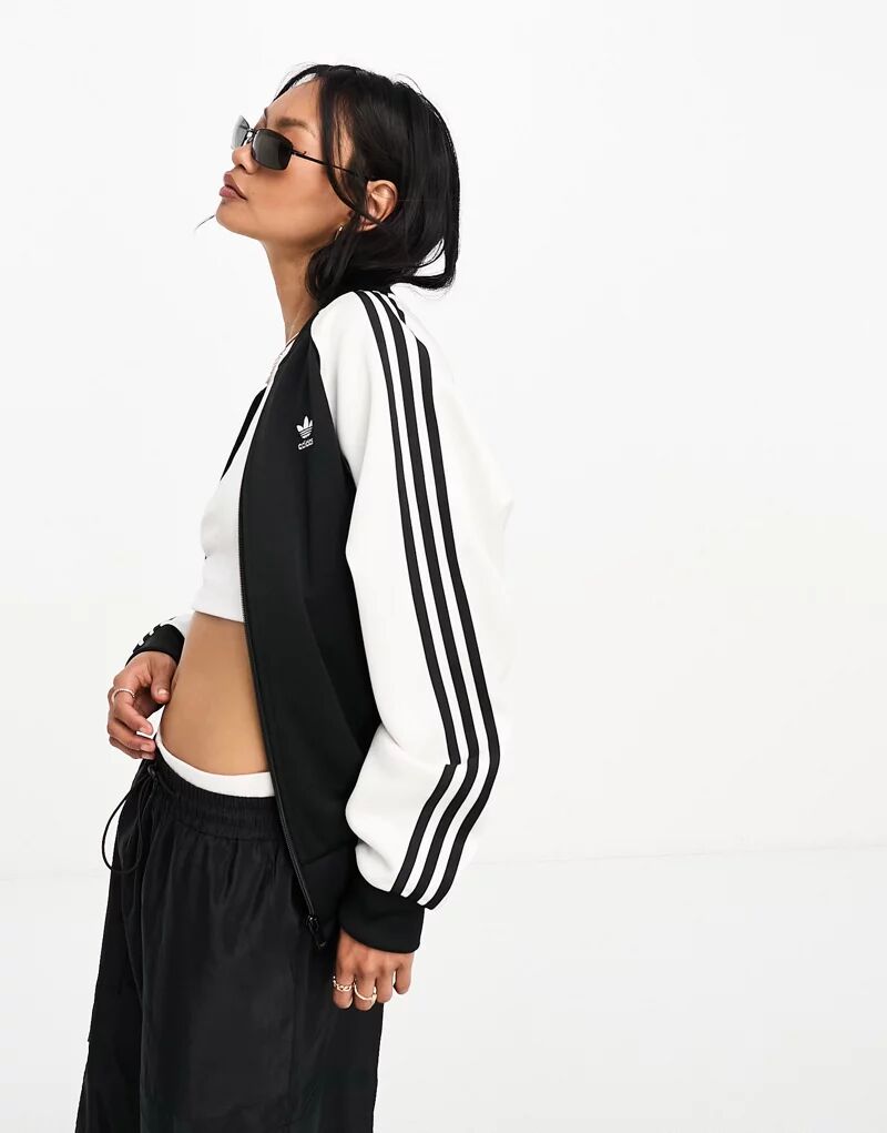 Черно-белая спортивная Куртка adidas Originals Superstar