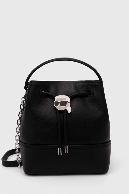 

Кожаная сумочка Karl Lagerfeld, черный