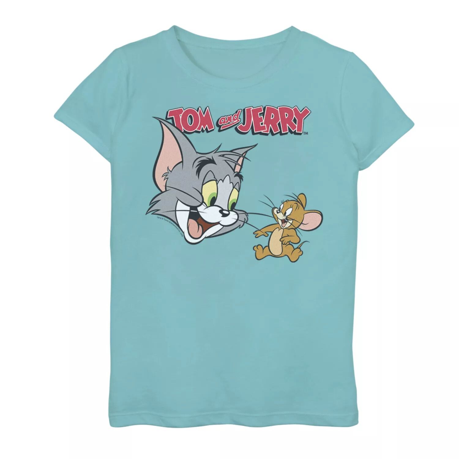 

Футболка с логотипом и портретным рисунком Tom And Jerry для девочек 7–16 лет Licensed Character