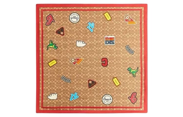 

Женский шелковый шарф COACH, Multicolor