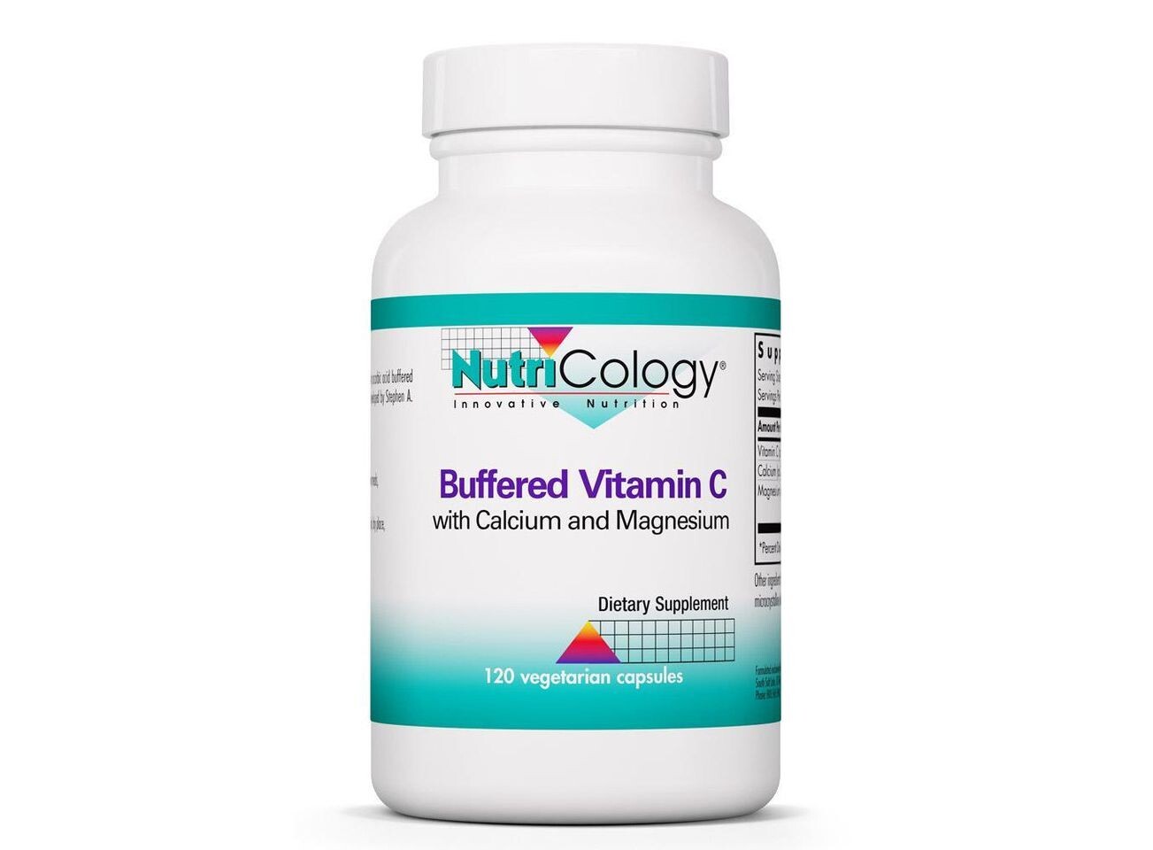 

Nutricology, Буферизованный витамин С, 120 вегетарианских капсул