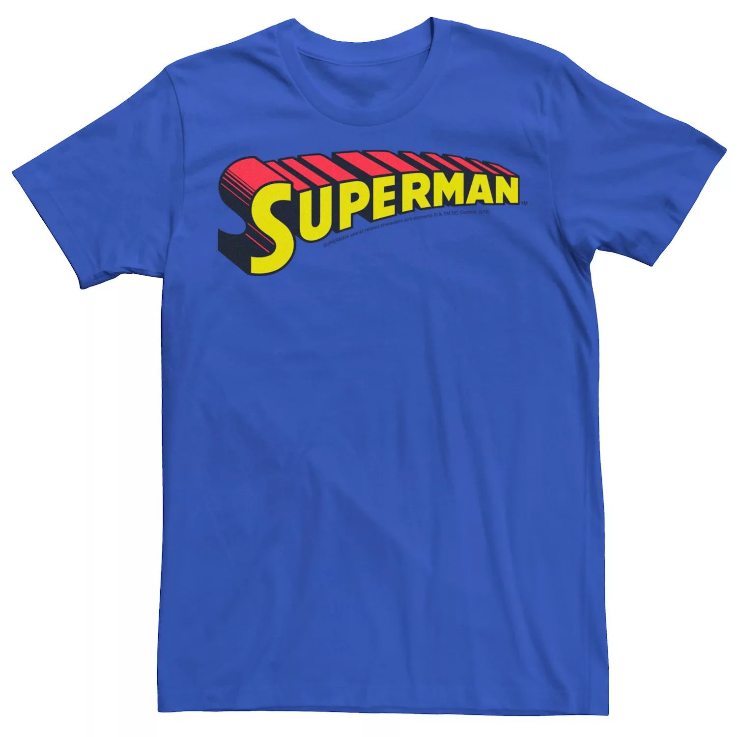 Мужская футболка DC Comics Superman с винтажным текстовым рисунком Licensed Character