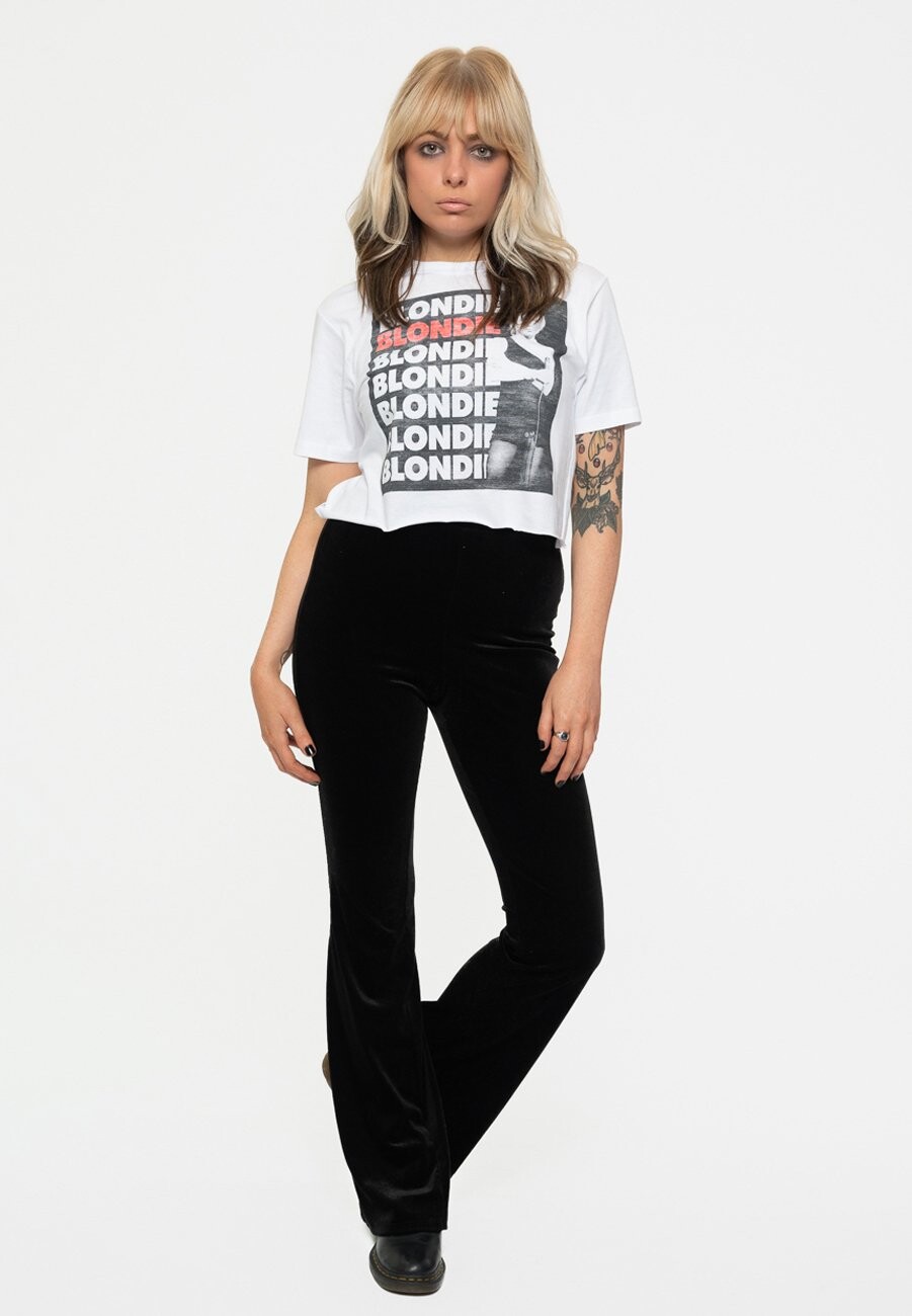 

Футболка с принтом BLONDIE STACKED BAND LOGO Paradiso Clothing, белый