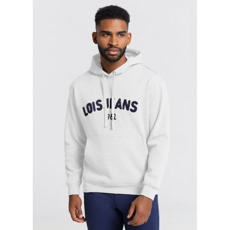 

Худи Lois Jeans 131911-16540-3195-401, белый, Серый