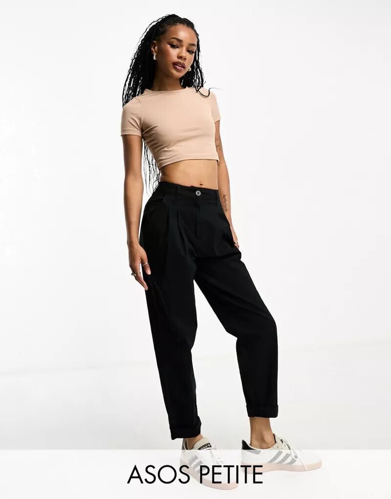 

Черные брюки чиносы ASOS Petite