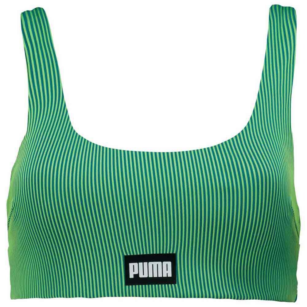 

Топ бикини Puma Ribbed Scoop Neck, зеленый
