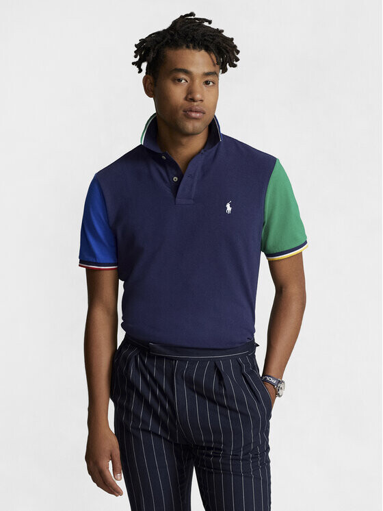 

Рубашка-поло классического кроя Polo Ralph Lauren, синий