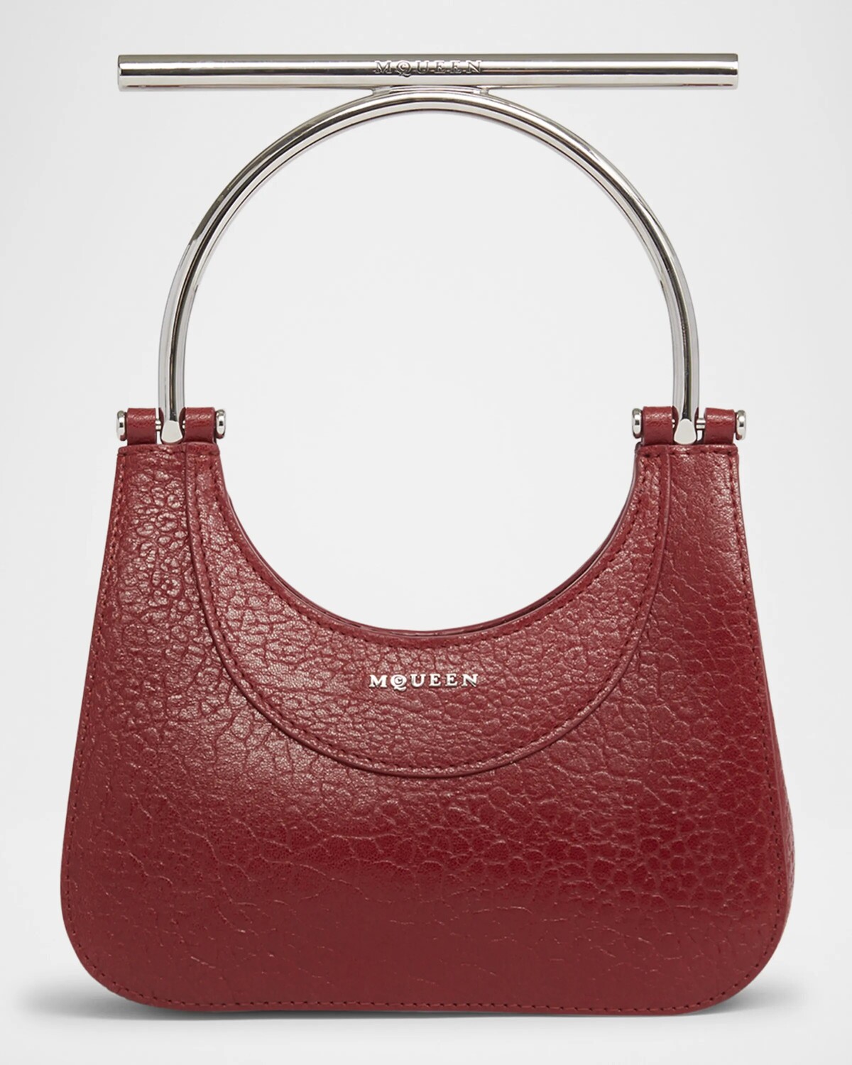 

Миниатюрная сумка с Т-образной планкой Alexander Mcqueen, цвет Red Silver