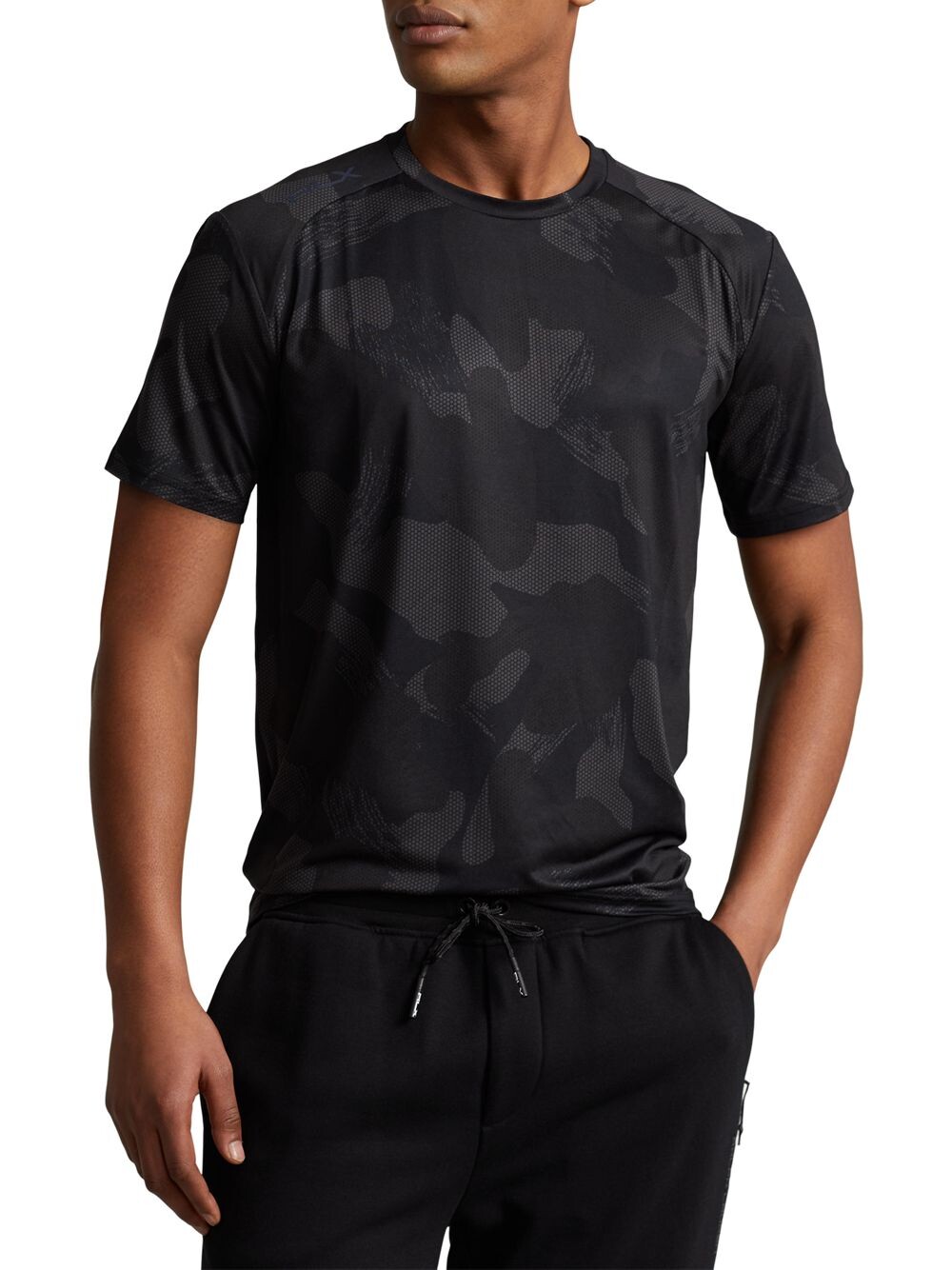 

Футболка Airflow с короткими рукавами и круглым вырезом RLX Ralph Lauren, черный