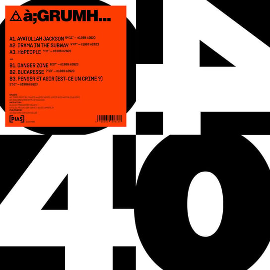 Виниловая пластинка A Grumh - Pias 40