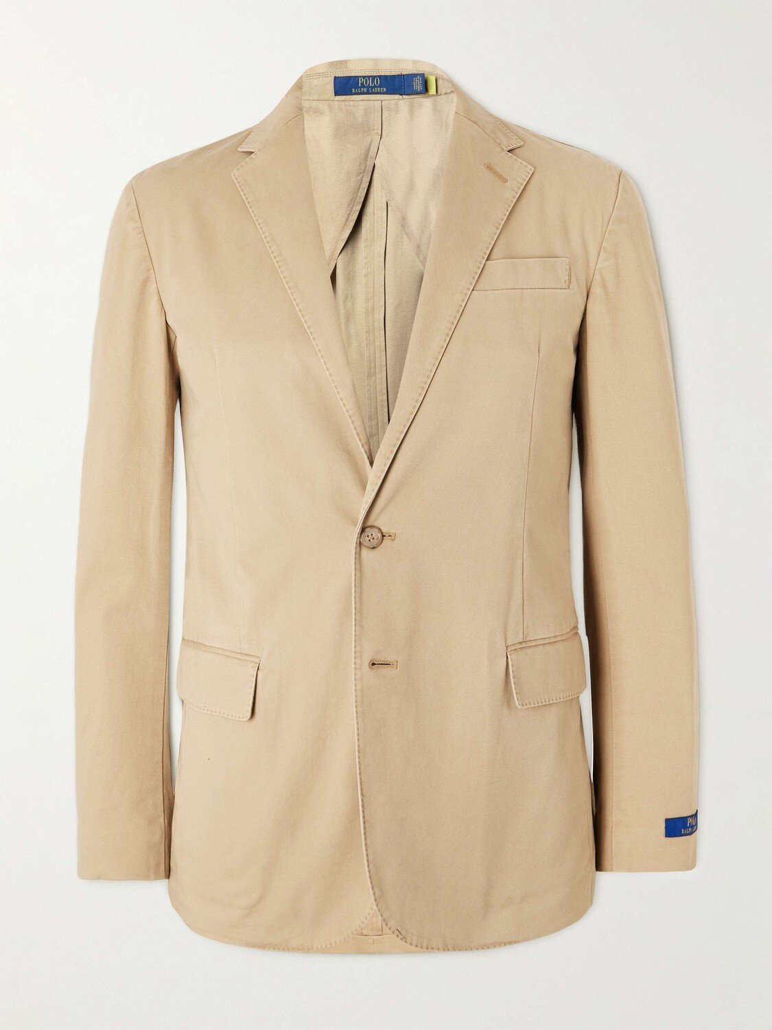 

Пиджак Slim Fit из смесового хлопка POLO RALPH LAUREN, бежевый