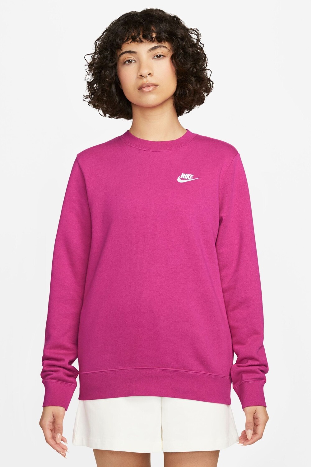 

Флисовая толстовка с круглым вырезом-клубом Nike, розовый