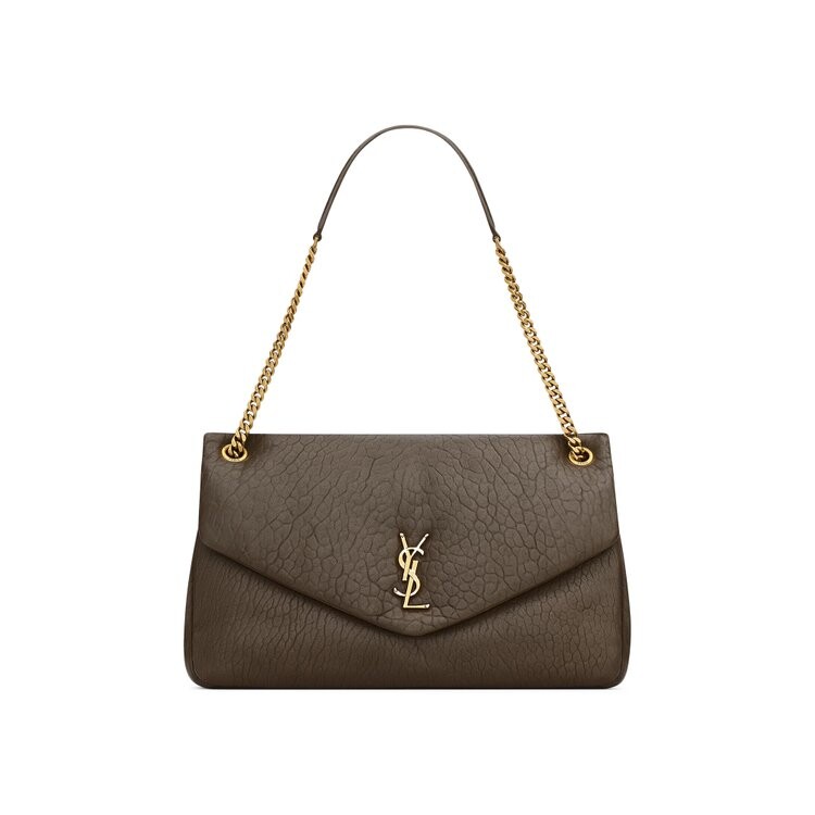 

Сумка через плечо Saint Laurent Large Calypso Chain Bag, цвет Light Musk