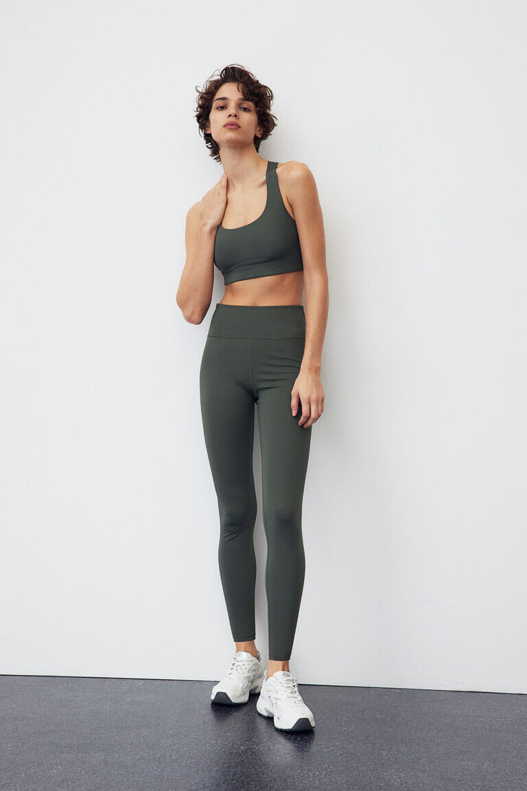 

Спортивные колготки drymove H&M, хаки
