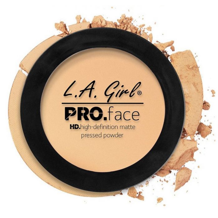 Пудра для лица Pro Face Pressed Powder Polvo de Maquillaje L.A. Girl, Creamy Natural face shading powder palette highlighter makeup face contouring grooming pressed powder