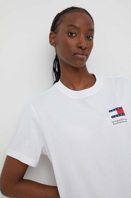 

Хлопковая футболка Tommy Jeans, бежевый