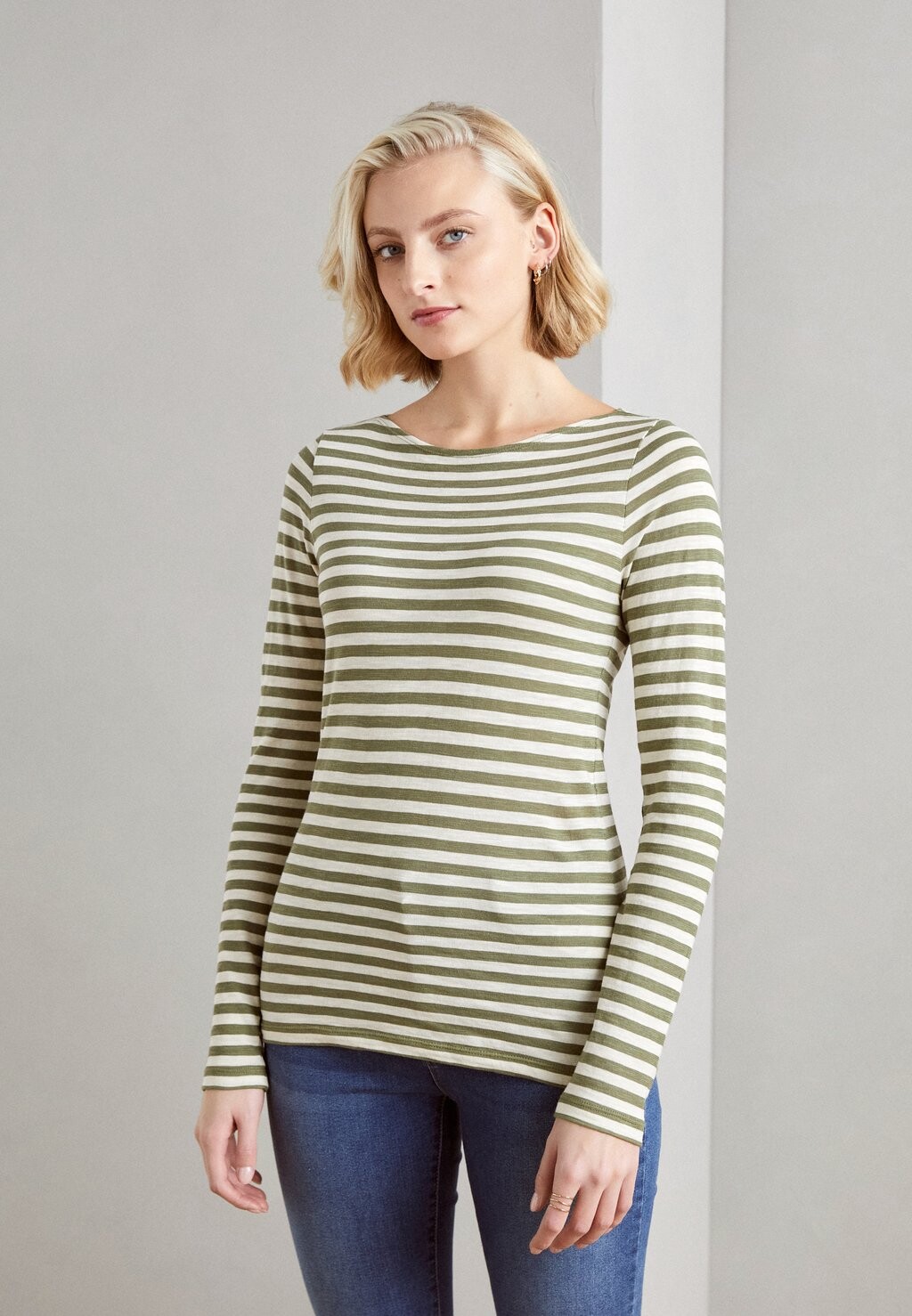 

Топ с длинными рукавами LONG SLEEVE BOAT NECK STRIPED Marc O'Polo, цвет multi/dried rosemary