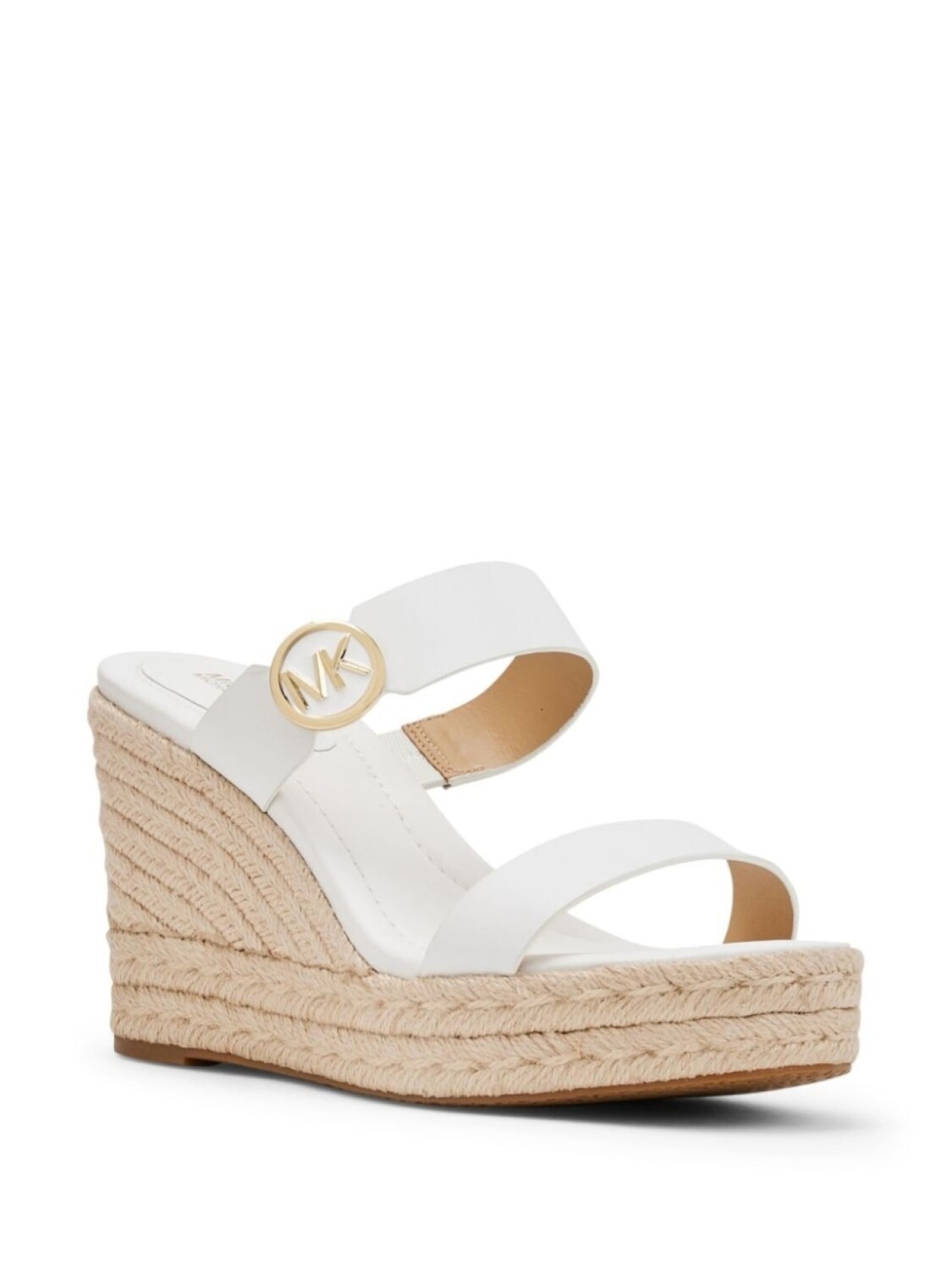 

Michael Kors сандалии Lucinda из кожи на танкетке, белый
